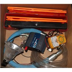 LARGE BOX OF AUTOMOTIVE/SHOP TOOLS