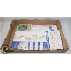 FLAT OF WALL STENCILS & OTHER HOME DECOR ITEMS