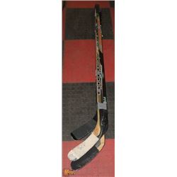 LOT OF 5 HOCKEY STICKS MIXED WOOD & COMPOSITE AS
