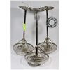 Image 1 : 3PC CHROME LAMPS.