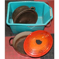 LE CREUSET AND CAST IRON