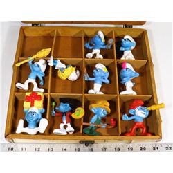 SMURFS COLLECTION IN BAMBOO CASE