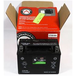 CANADIAN ENEGER CTS9-BS 12V MOTORCYCLE BATTERY.