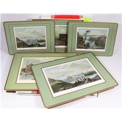 12 VINTAGE PIMPERNEL PLACE MATS SMALL AND LARGE