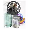 Image 1 : FLAT OF ASSORTED INCLUDING CANDLE HOLDER, DRAGON