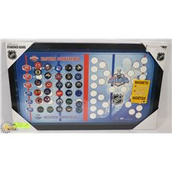 NEW NHL STANDINGS BOARD W/ MAGNETIC TEAM