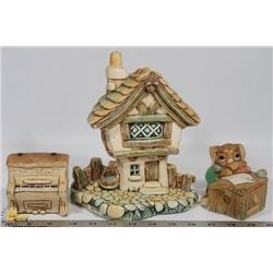 BOX W/COLLECTIBLE PENDELFIN FIGURINES