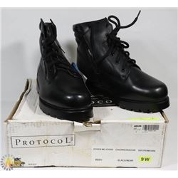 NEW PROTOCOL BLACK SZ 9 BOOTS