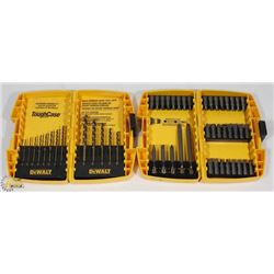 BOX W/NEW DEWALT DRILL BIT SET & DEWALT