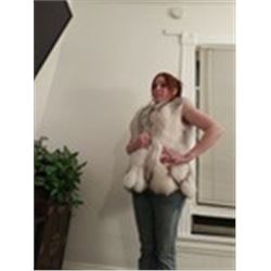 Natural Blue Fox Vest