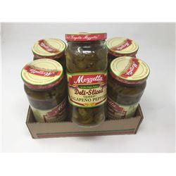 Lot of Mezzetta Deli-Sliced Jalapeno Peppers (6 x 473ml)
