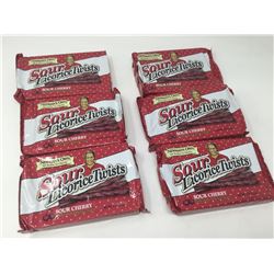 Lot of Newmans Own Sour Cherry Licorice Twists (6 x 141g)