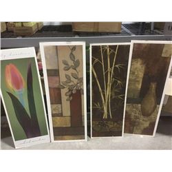 Lot of Matted Artwork (Approx 14 x 43 inches)