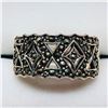 Image 2 : Silver Marcasite Ring (~weight 5.6g), Suggested Retail Value $100