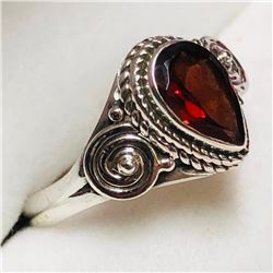Silver Garnet Ring, Suggested Retail Value $120