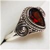 Image 1 : Silver Garnet Ring, Suggested Retail Value $120