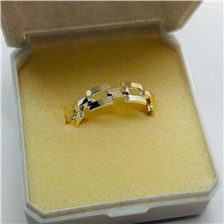 two tonedK Silver Ring, Suggested Retail Value $60