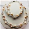 Image 2 : Freshwater Pearl Braclet And Necklace Set, Suggested Retail Value $200 (Estimated Selling Price from