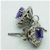 Image 5 : Silver Amethyst 2In1 Earrings, Suggested Retail Value $160