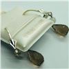 Image 1 : Silver Smokey Quartz(4ct) Earrings, Made in Canada, Suggested Retail Value $100