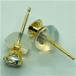 14K Yellow Gold Cubic Zirconia Earrings, Suggested Retail Value $120