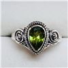 Image 2 : Silver Peridot Ring (~weight 4.1g), Suggested Retail Value $160