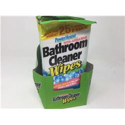 Powerhouse Non-Abrasive Bathroom Cleaner Wipes (6 Packages)