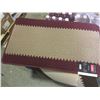 Image 2 : Lot of Cam Living Graphic Cut Loop Mat (20inch x 32inch) Cranberry and Brown Mats (1 each)