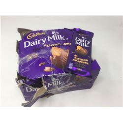 Lot of Cadbury Dairy Milk Almond Bars