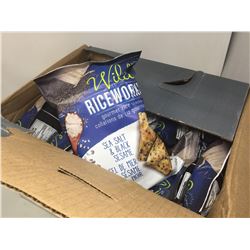 Lot of Wild Riceworks Gourmet Rice Crackers Sea Salt & Black Sesame