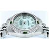 Image 3 : Rolex Ladies Stainless Steel Blue MOP Diamond & Emerald Datejust Wristwatch