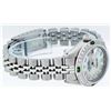 Image 5 : Rolex Ladies Stainless Steel Blue MOP Diamond & Emerald Datejust Wristwatch
