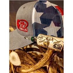 Custom made elk call and hat