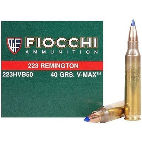 1,000 Rounds of Fiocchi Extrema Ammunition 223 Remington 40 Grain Hornady V-MAX Ammunition