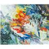 Image 1 : Canadian Abstract Oil on Canvas Signed Riopelle