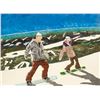 Image 1 : Oil on Canvas Snowboarder Unknown Artist