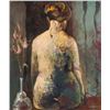 Image 1 : Italian Modernist Oil on Canvas Signed Illegibly