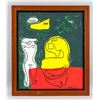 Image 2 : Le Corbusier French-Swiss Modernist Oil on Canvas
