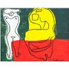 Image 4 : Le Corbusier French-Swiss Modernist Oil on Canvas