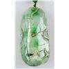 Image 3 : Chinese Green Hardstone Carved Toad Toggle