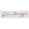 Image 2 : Joe DiMaggio Autographed Cut Card COA