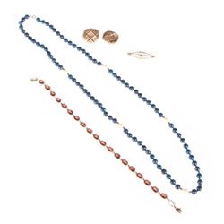 Collection of stone, 14k & 10k gold jewelry