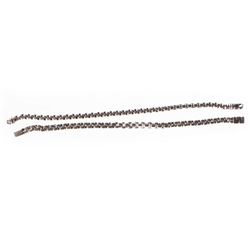 Two David Yurman & John Hardy sterling silver bracelets