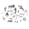Image 1 : Collection of silver and metal jewelry and objects