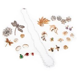 Collection of vintage & designer costume and rhinestone