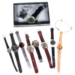 Collection of costume jewelry & watches