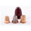 Image 3 : Group of three vintage thimbles