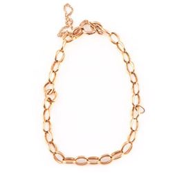 18k gold link bracelet, English