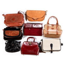 8 Designer Leather & Canvas Handbags