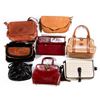 Image 1 : 8 Designer Leather & Canvas Handbags